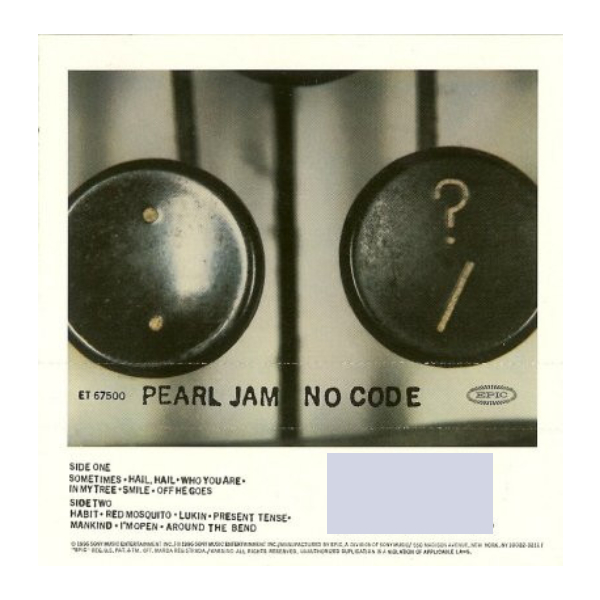 Сassette Tape Pearl Jam - No Code - img.2