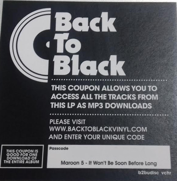 Vinyl Record Maroon 5 - It Won't Be Soon Before Long - img.1