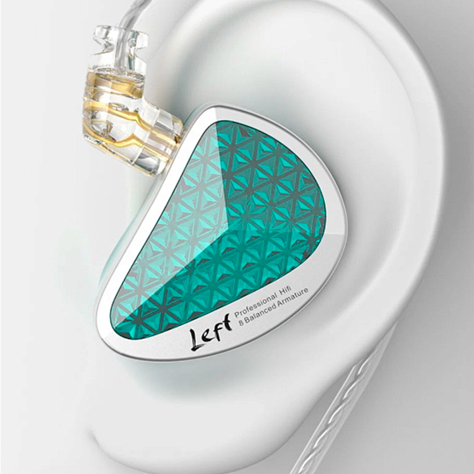 In-ear headphones KZ AS16 PRO with Mic Green - img.4