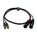 - img.3 Cable ENOVA EC-A3-CLMXLM-1 Black 2RCA-2XLR 1m - img.3