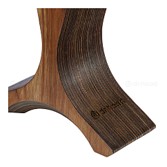 Headphone stand Dr.Head Under Wood Snowstorm 1 Black / Brown