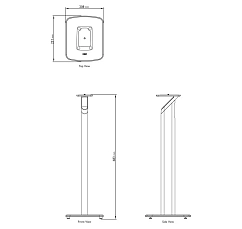 Speaker Stands KEF S1 Floor Stand Mineral White