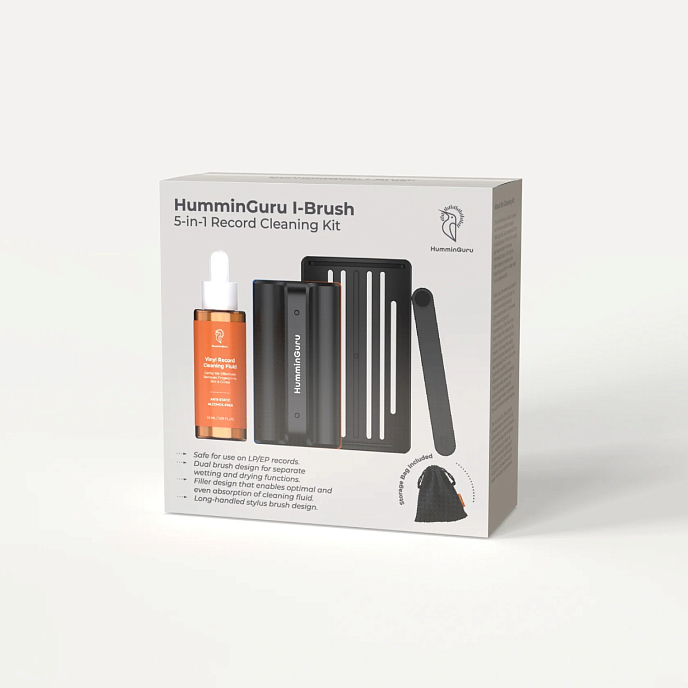 Vinyl record cleaning set HumminGuru I-Brush 5-in-1 Record Cleaning Kit - img.4