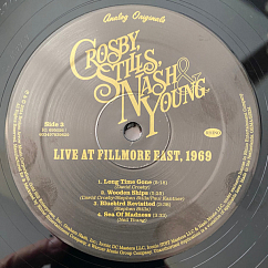 Vinyl Record Crosby, Stills, Nash & Young - Live At Fillmore East, 1969 - 2LP