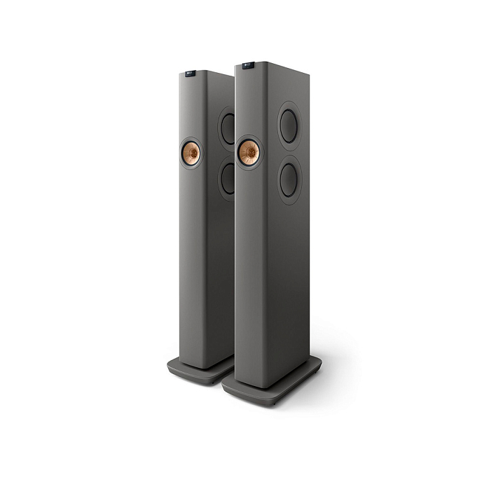 Kit KEF LS60 Wireless Titanium Grey + Kube 8B Subwoofer + KW1 Kit - img.1