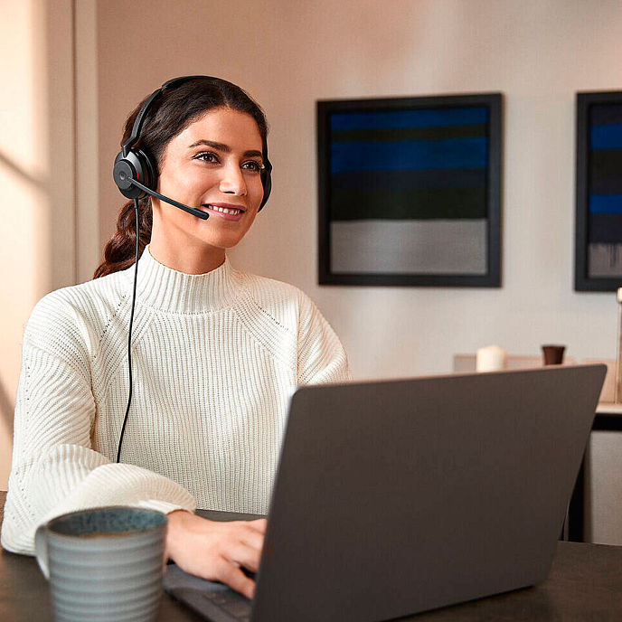 Call Center Headset Jabra Evolve 30 II Mono MS Black - img.4