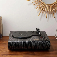 MJI Audio M2012 Black + MJI Vinyl Records Holder R25 (Bundle)