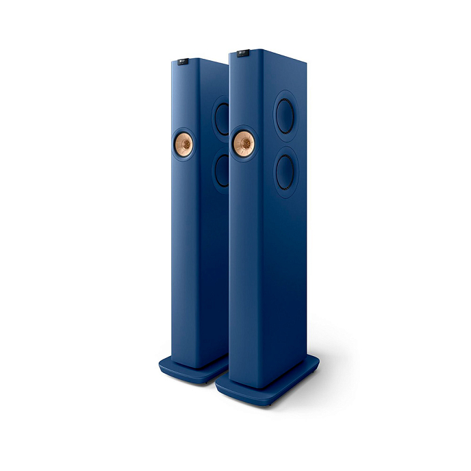 Kit KEF LS60 Wireless Royal Blue + Kube 8B Subwoofer + KW1 Kit - img.1