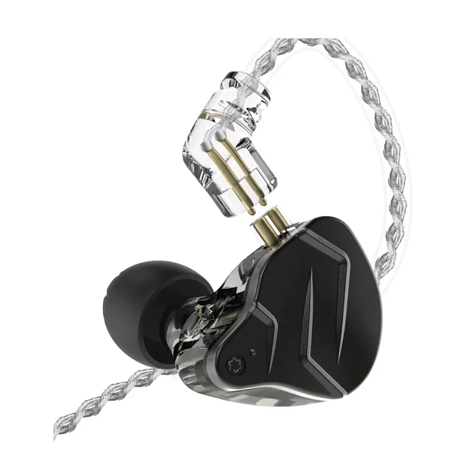 In-ear headphones KZ ZSN Pro with mic Black - img.1