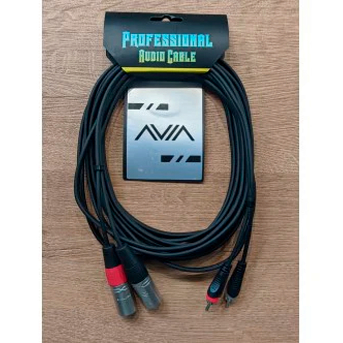 Cable AVIA RXM Black 2RCA(m)-2XLR(m) 5m - img.1
