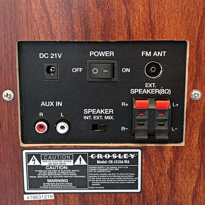 Speaker System Crosley IJUKE BLUETOOTH DELUXE JUKEBOX walnut - img.9