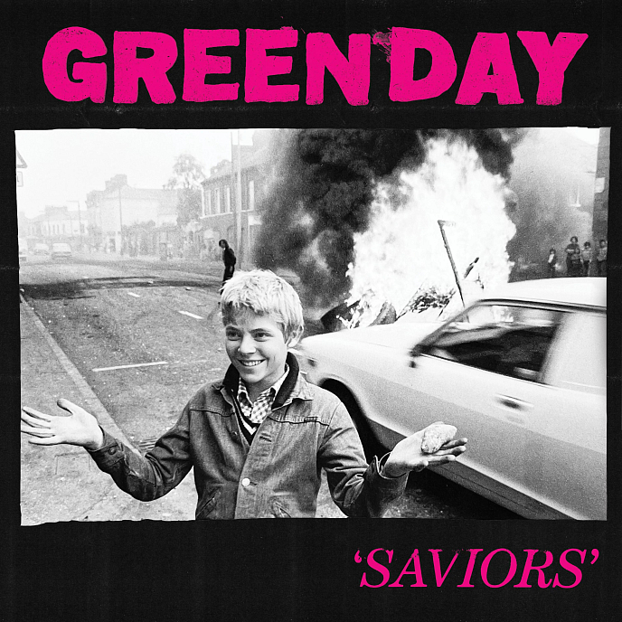 Vinyl Record Green Day - Saviors - Hot Pink With White - LP - img.0