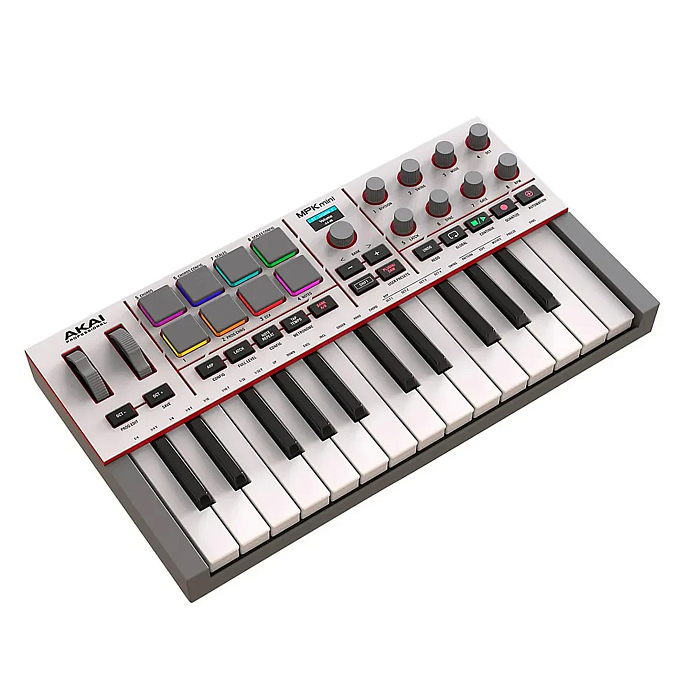 MIDI Keyboard AKAI PRO MPK Mini IV White - img.1
