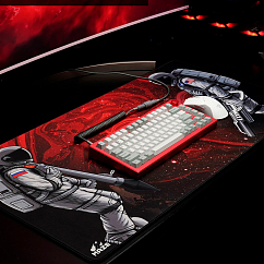 Mouse pad Maze ASTRO WAR Red 2XL