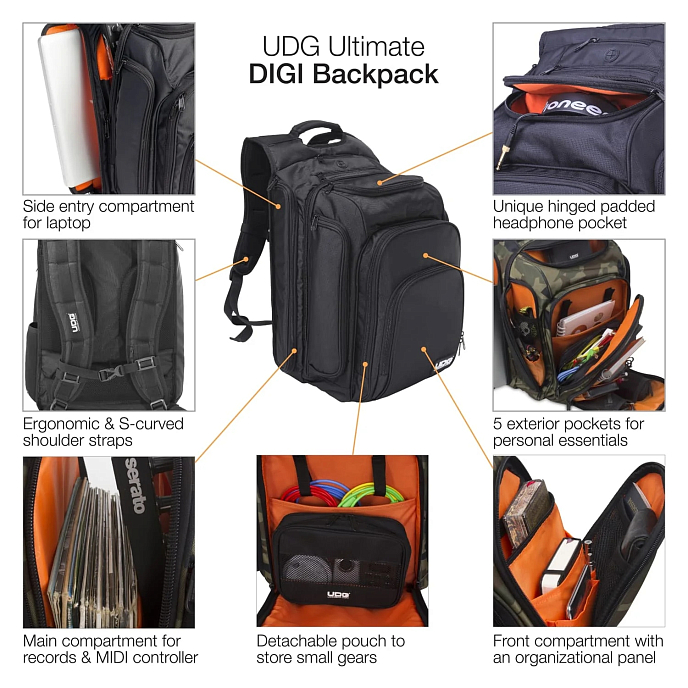 Backpack UDG Ultimate Digi BackPack Black/Orange - img.10