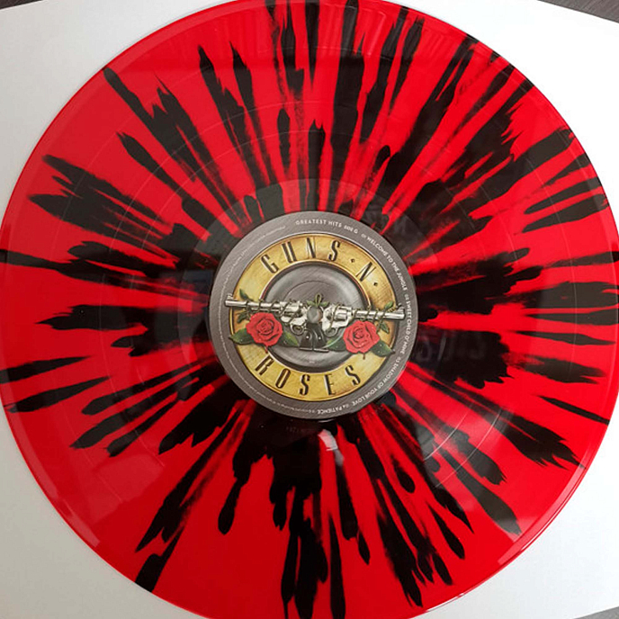 Vinyl Record Guns N Roses Greatest Hits (Red/Black Splatter) LP - img.5