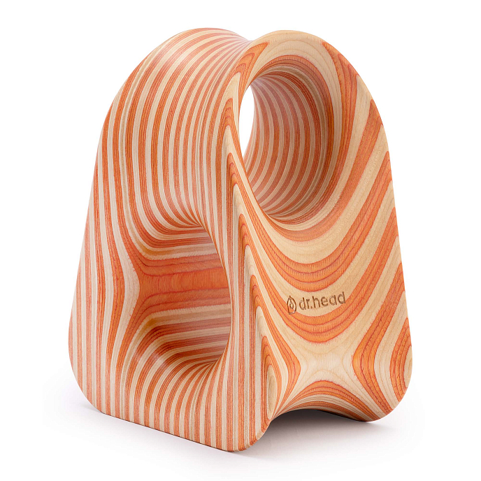 Headphone stand Dr.Head Under Wood Typhoon 1 Natural Orange - img.1