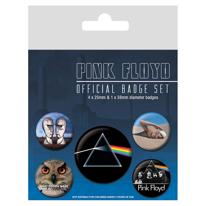 Souvenir Pyramid Pink Floyd Pin Badge Pack - img.0