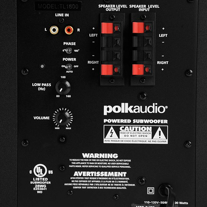 Speaker System Polk Audio TL1600 Black - img.3
