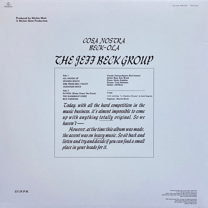 Vinyl Record Jeff Beck Group - Beck-Ola (White Vinyl) LP - img.2