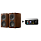 KEF Q Concerto Meta Walnut + Eversolo Play Black