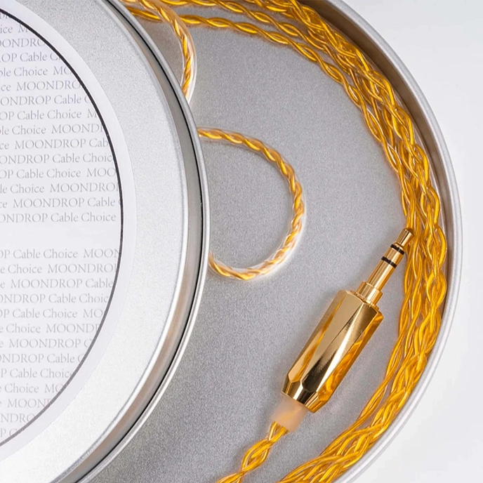 Cable MoonDrop Autumn Moon gold 2pin 3.5mm - img.1