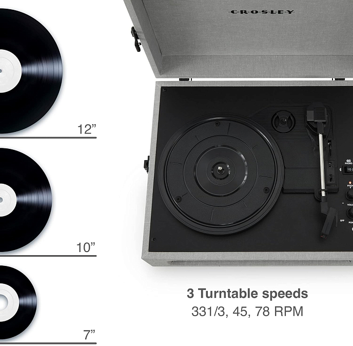 Turntable Crosley Voyager Plus Gray - img.5
