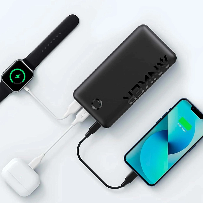 Portable battery Anker 326 Power Bank 20 000mAh Black - img.3