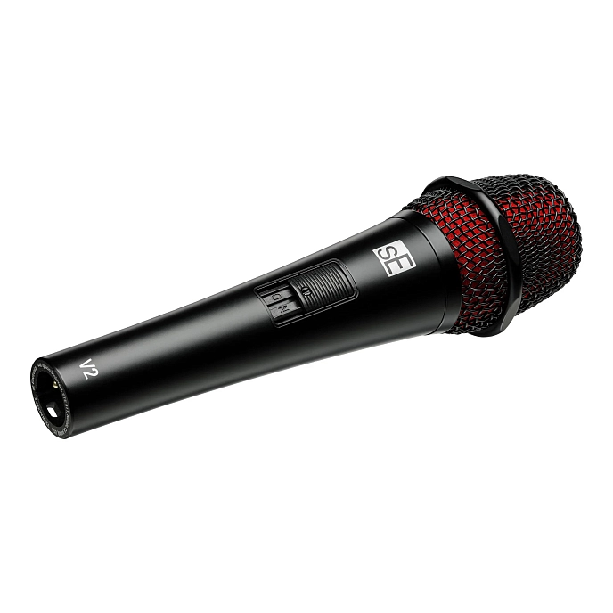 Vocal microphone SE Electronics V2 SWITCH Black Red with XLR to XLR Cable - img.2
