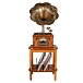 Turntable MJI Audio Gramophone Classic Bronze Horn Turntable MJI-651 + Stand Table - img.1