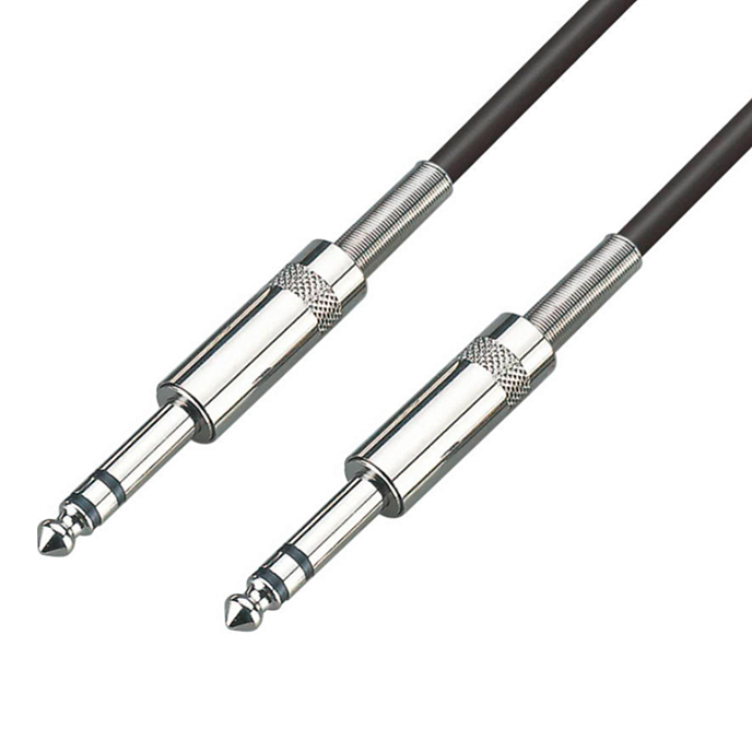 Cable AVIA TRS Cables Black 6.3mm stereo (m) - 6.3mm stereo (m) 3m - img.0