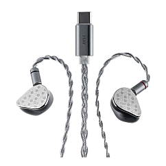 In-ear headphones MoonDrop May DSP Silver