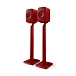 Stand KEF S1 Floor Stand Crimson Red - img.1