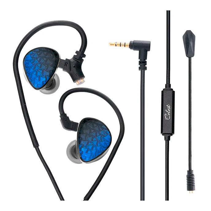 In-ear headphones Celest Wyvern Black Remaster (with Boom Mic) Lapis Lazuli - img.0