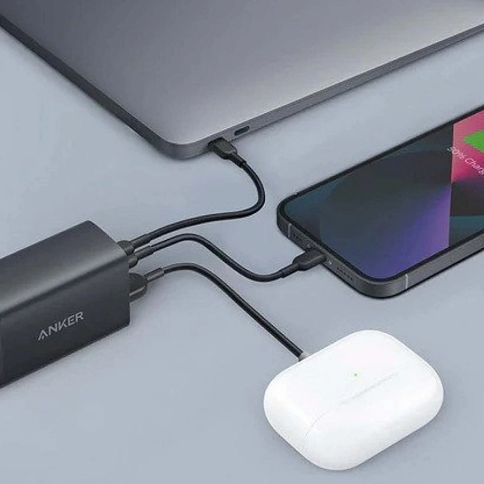Battery charger Anker PowerPort III 3-Port 65W Pod UK Plug Black - img.2