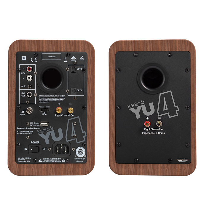 Bookshelf speakers Kanto YU4 Walnut - img.3
