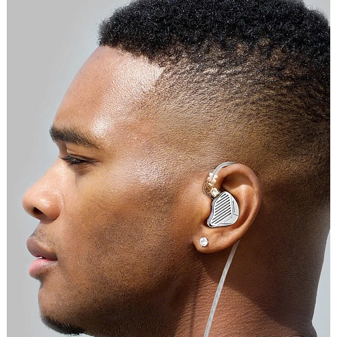 In-ear headphones KZ PR1 Hi-Fi Edtion with Mic Silver - img.3