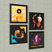 Vinyl record frame HumminGuru Will Display Record Frame (Set of 4) Black - img.1