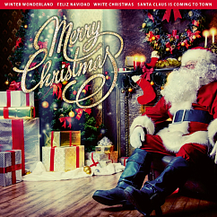 Vinyl Record Various Artists - Merry Christmas (Santa) (Limited Edition Red Vinyl) LP