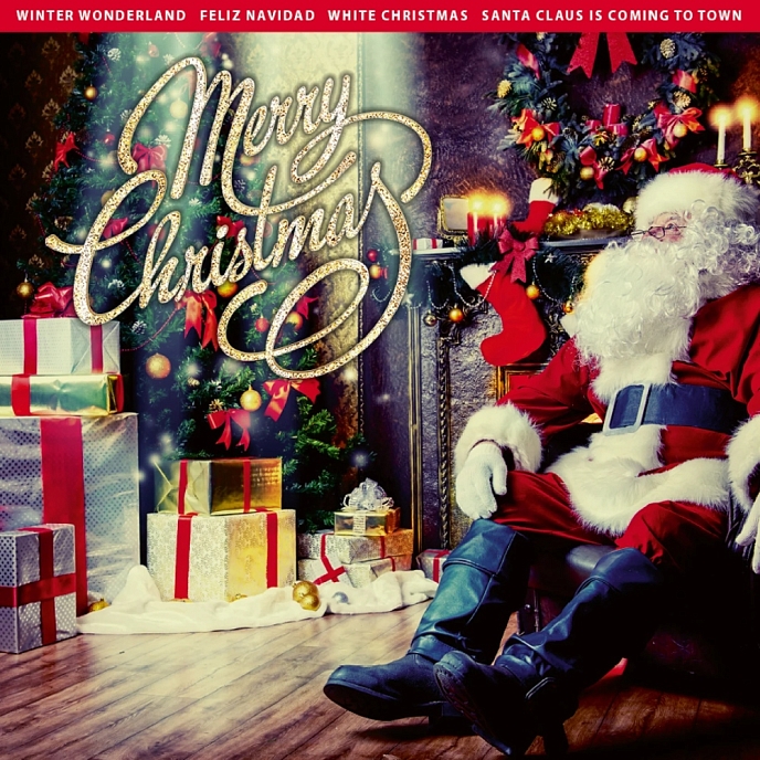 Vinyl Record Various Artists - Merry Christmas (Santa) (Limited Edition Red Vinyl) LP - img.0