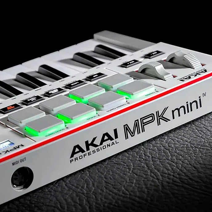 MIDI Keyboard AKAI PRO MPK Mini IV White - img.7