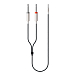 Cable Teenage Engineering Textile Audio Cable 3.5mm - 2x6.35mm Black 1.2m - img.0