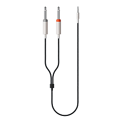 Cable Teenage Engineering Textile Audio Cable 3.5mm - 2x6.35mm Black 1.2m