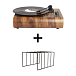 Kit MJI Audio M2012 Wood + MJI Vinyl Records Holder R25 (Bundle) - img.0
