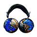 Over-ear headphones ZMF Atrium Resin Flake Blue Aluminum - img.0