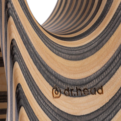Headphone stand Dr.Head Under Wood Typhoon 1 Natural Black