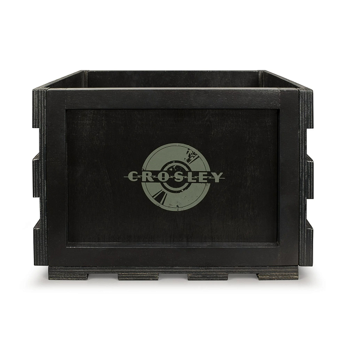 Vinyl Storage Box Crosley Record Storage Crate Black - img.1