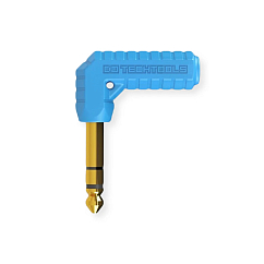 Adapter DJTT Chroma Jacks Adapter Angled jack 3.5mm (f) - jack 6.3mm (m) Blue
