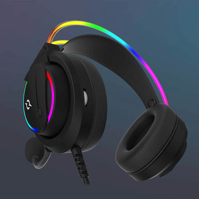 Gaming headset AQIRYS Cygnus 7.1 RGB USB Black - img.2