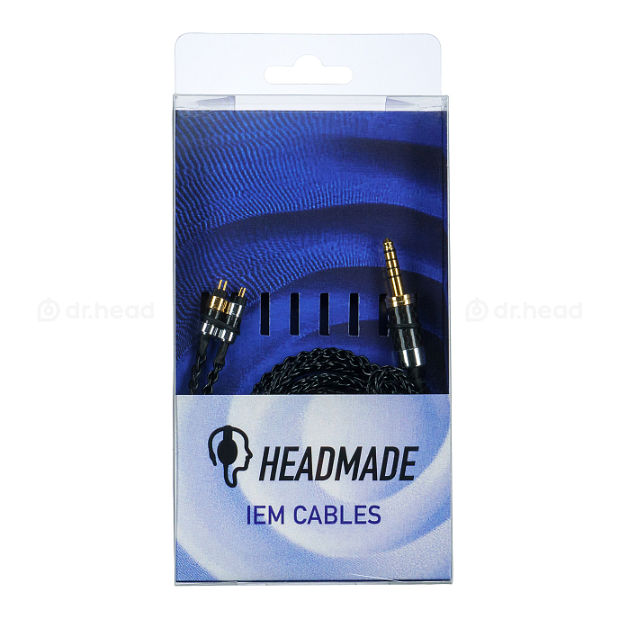 Cable HeadMade IEM 2-pin - 4.4mm Black 1.2m - img.1
